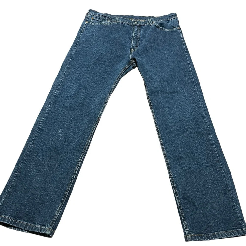 Levi’s Men’s 505 40x32 Big and Tall relaxed fit straight leg medium wash denim